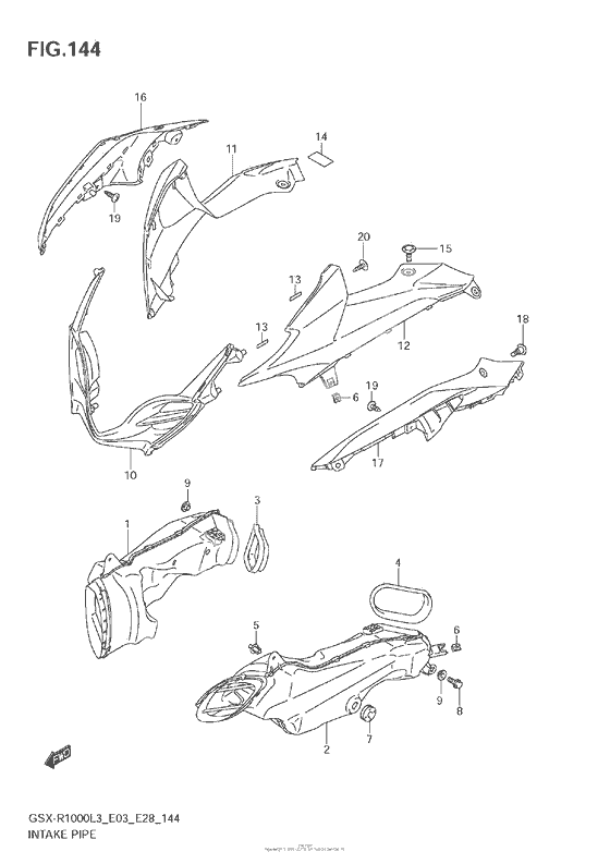 Intake Pipe (Gsx-R1000L3 E33)