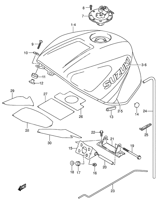 Fuel tank              

                  Model y