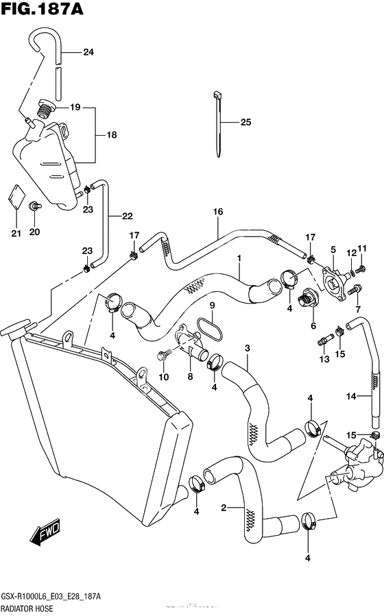 Патрубок системы охлаждения