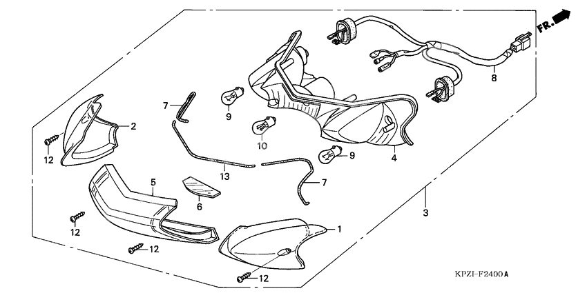 Rear combination light