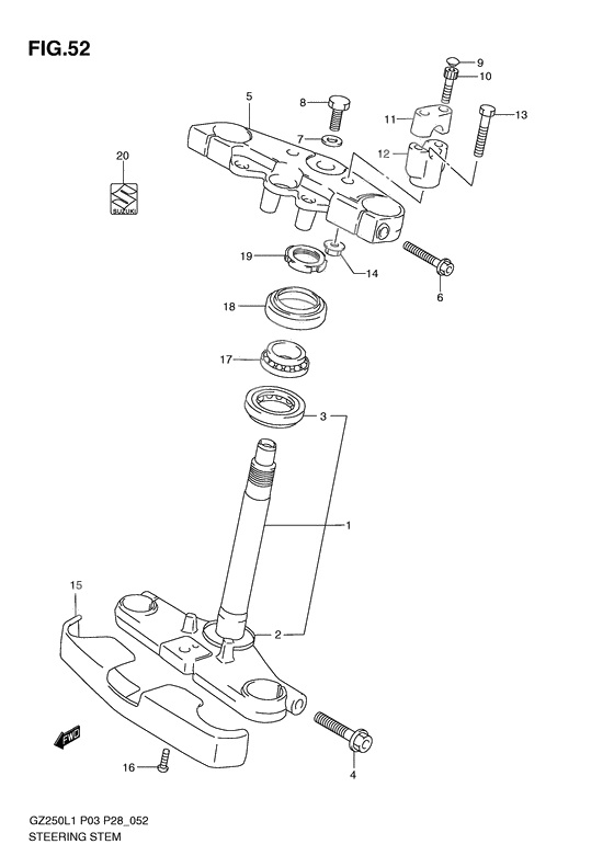 Steering stem