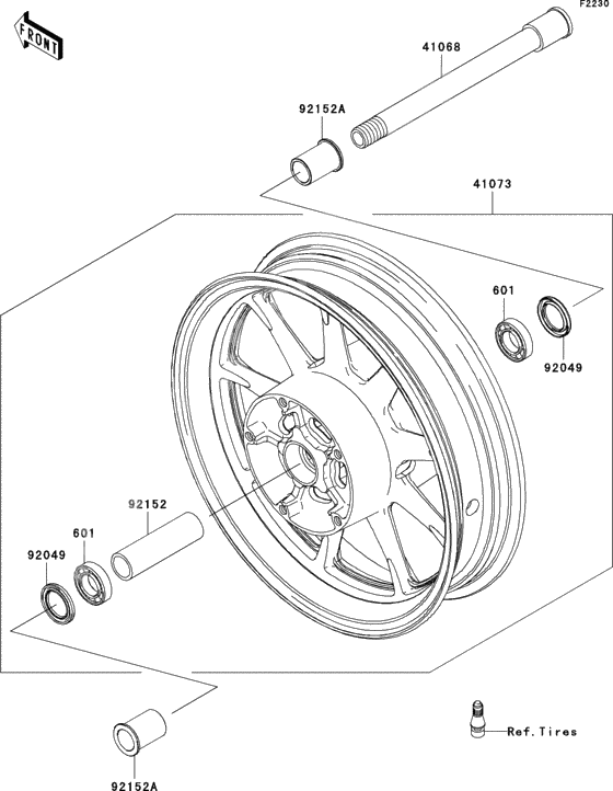 Front wheel(e9f-eaf)