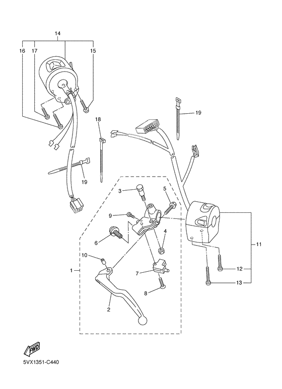 Handle switch & lever