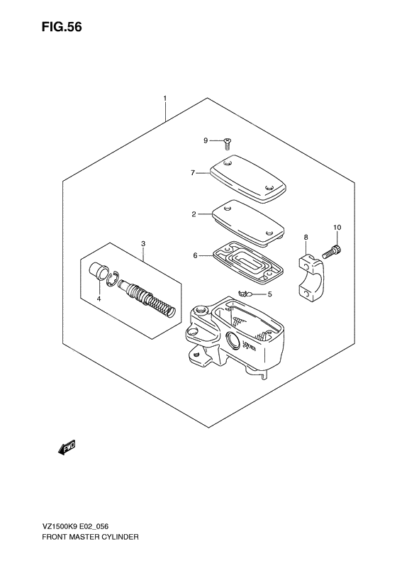 Front master cylinder