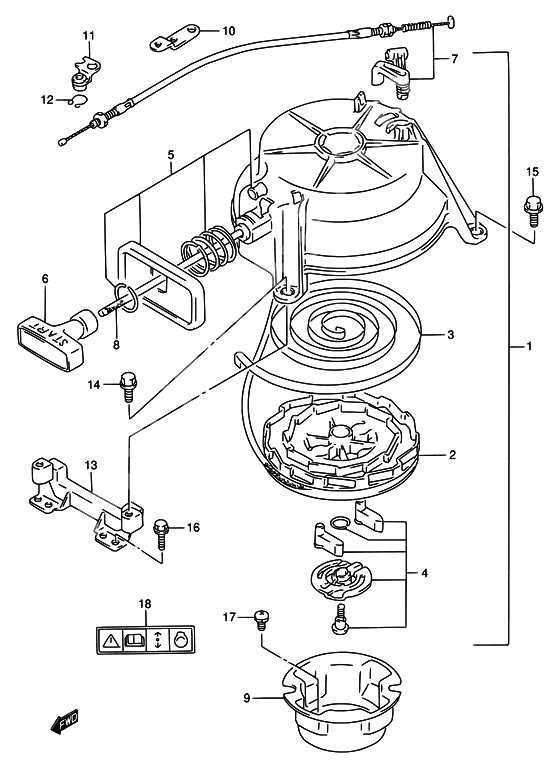 Starter assy recoil