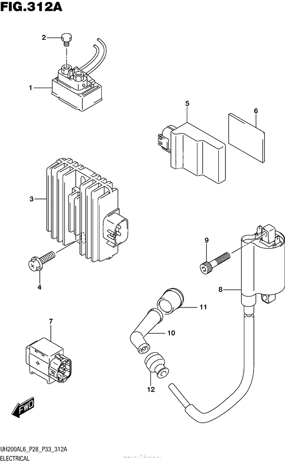 Электрооборудование (Uh200Al6 P28)