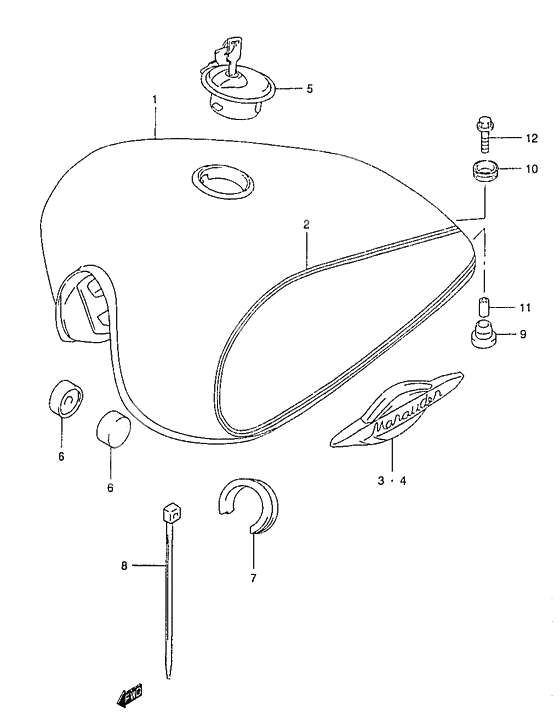 Tank fuel              

                  Model x