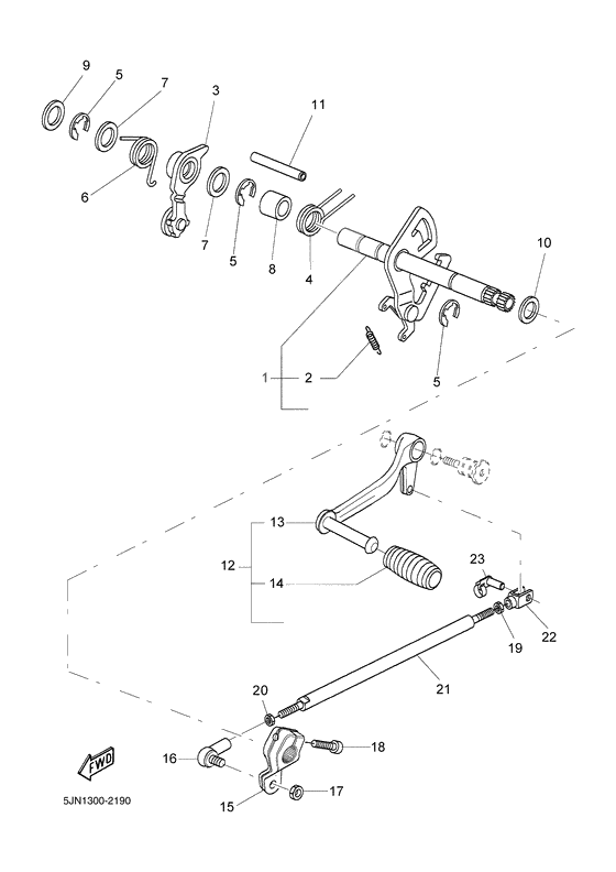 Shift shaft