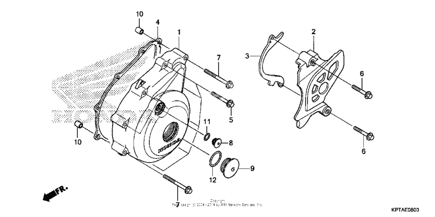 Left crankcase cover