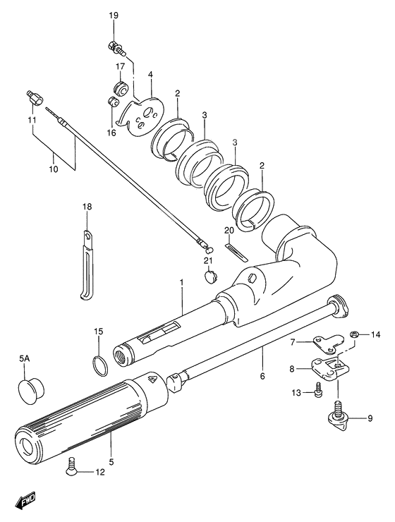 Tiller handle