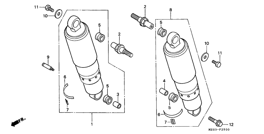 Rear cushion