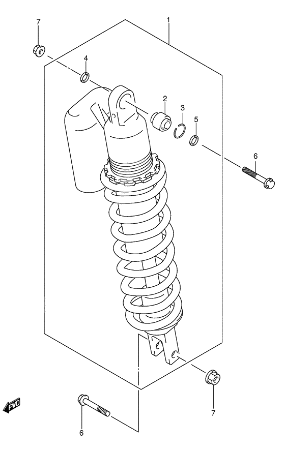 Rear shock absorber              

                  Dr-z400ey/ek1/ek2/ek3/ek4 e24