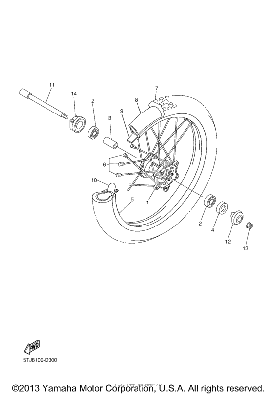Переднее колесо