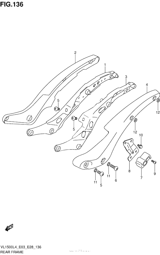 Rear Frame (Vl1500Bl4 E03)