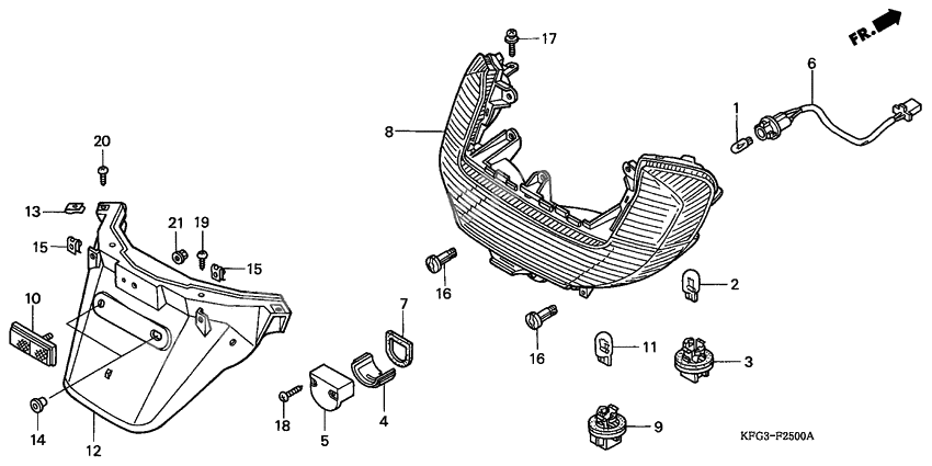 Taillight/rear fender