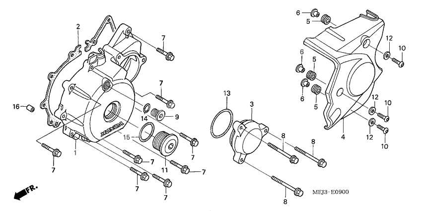 Left crankcase cover