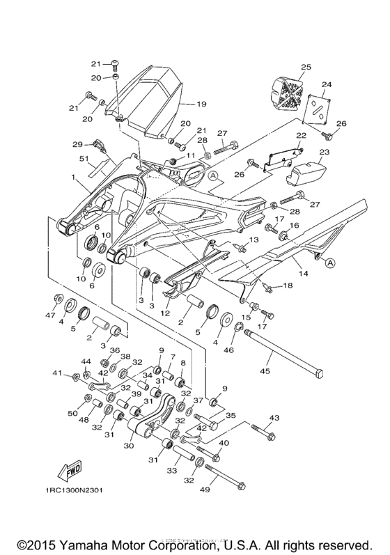 Rear arm