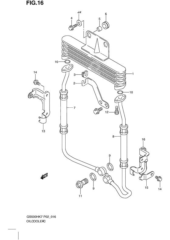 Oil cooler              

                  Gs500fh/fm