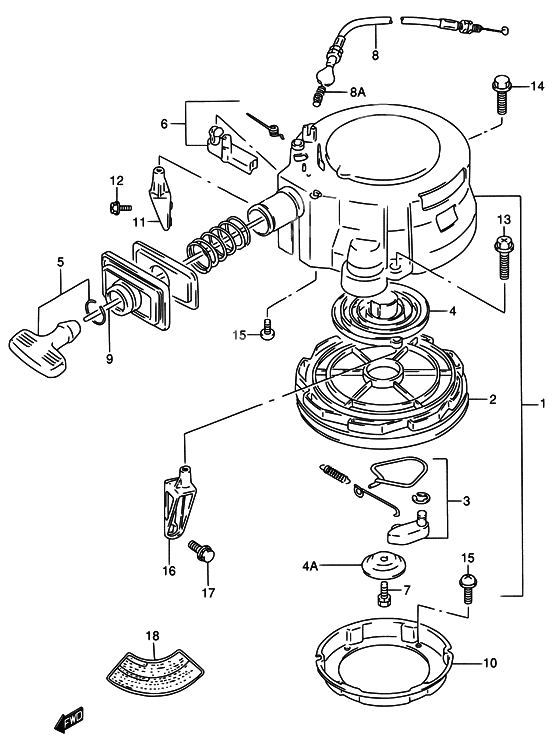 Starter assy recoil