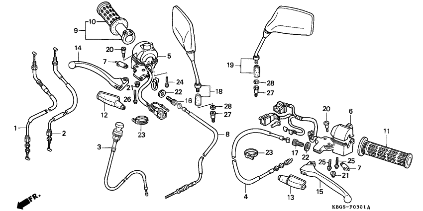 Handle lever/switch/cable              

                  2