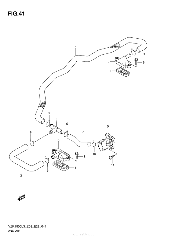 Front Brake Hose (Vzr1800L3 E28)