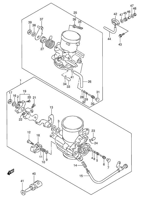 Throttle body              

                  Model v