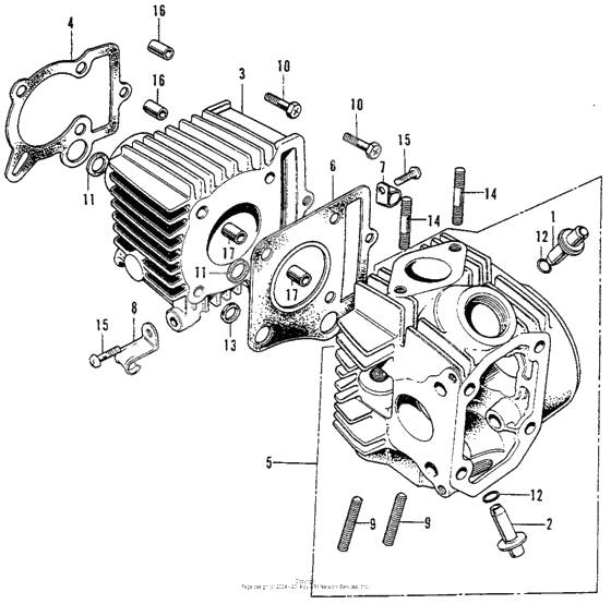 Cylinder + cylinder head