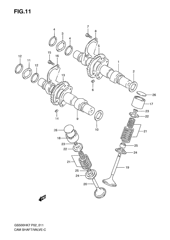 Camshaft-valve