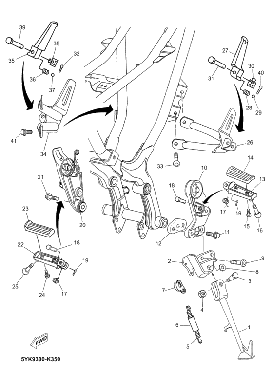 Support & repose pied