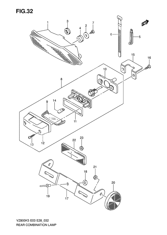 Rear combination lamp