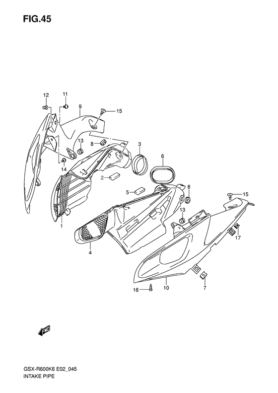 Intake pipe