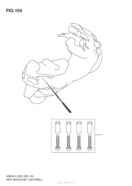 Hook Set Pillion Handle (Optional)