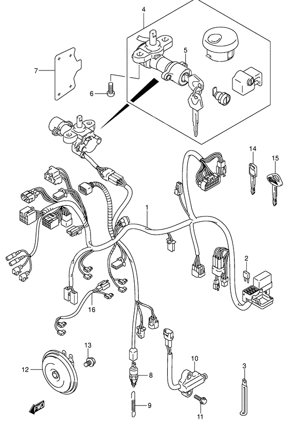 Wiring harness              

                  Vl800k3/zk3