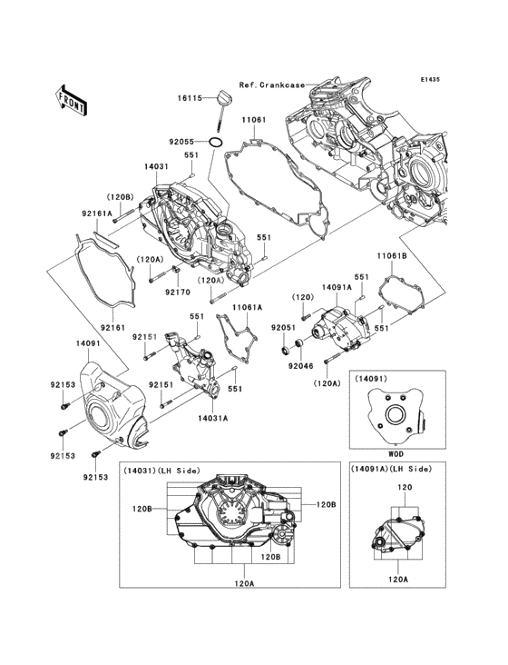 Left engine cover(s)