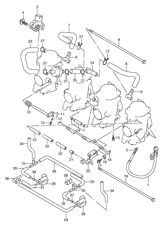 Carburetor fittings              

                  Model w/x/y