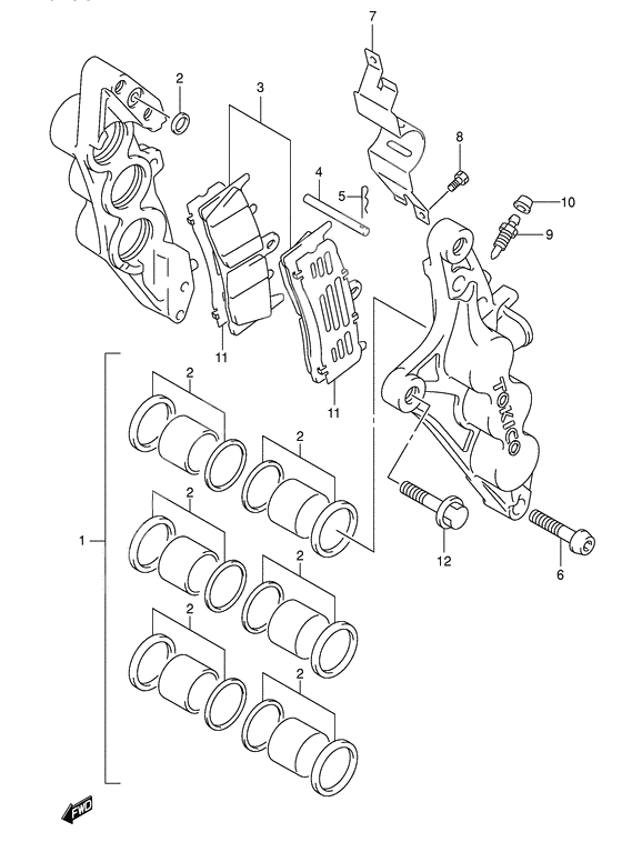 Front calipers              

                  Model k3