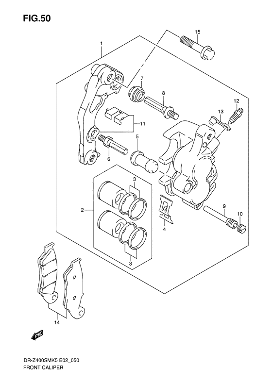 Front caliper