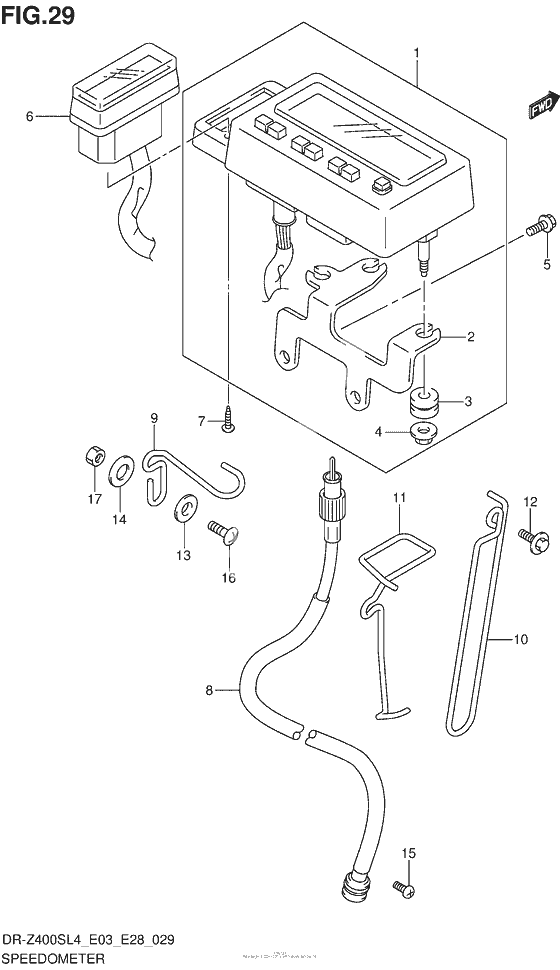 Speedometer (Dr-Z400Sl4 E03)