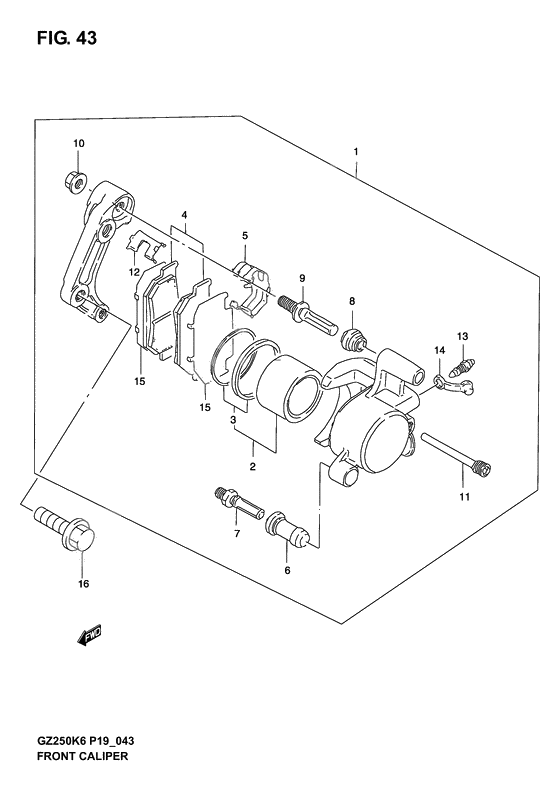 Front caliper