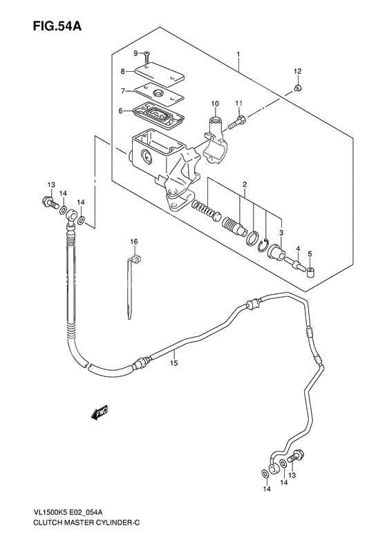 Clutch master cylinder              

                  Model k7/k8/k9