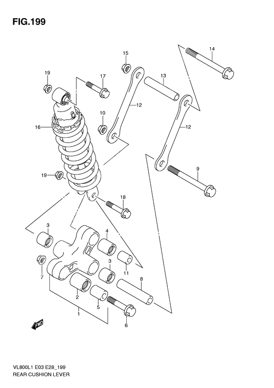 Rear cushion lever              

                  Vl800cl1 e28