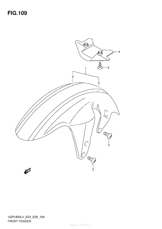 Переднее крыло (Vzr1800Zl4 E03)