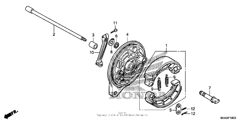 Rear brake panel (1)