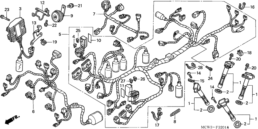 Harness wire              

                  VFR800A