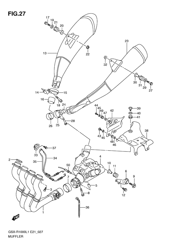 Muffler comp              

                  Gsx-r1000ufl1 e21