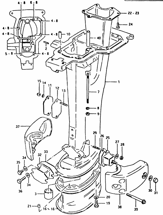 Drive shaft housing