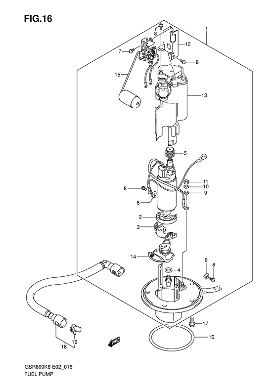 Fuel pump              

                  Model k6/k7/k8