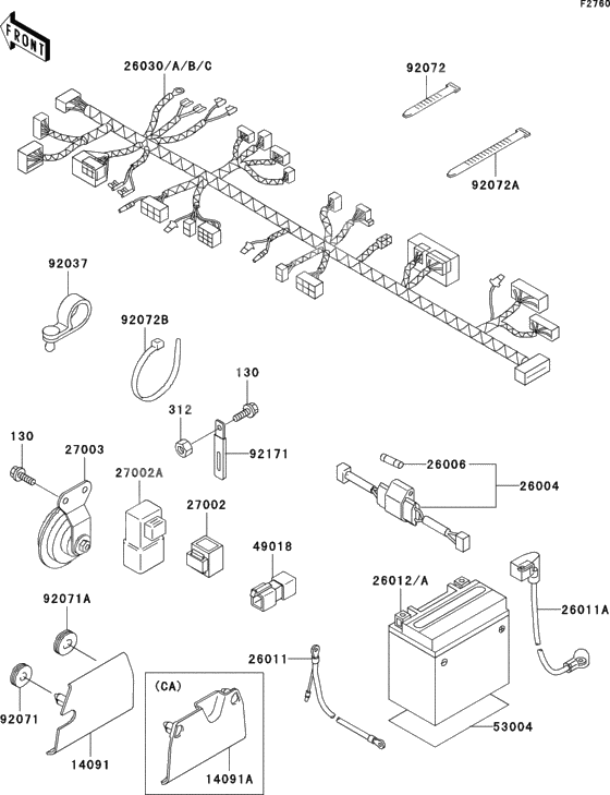 Chassis electrical equipment