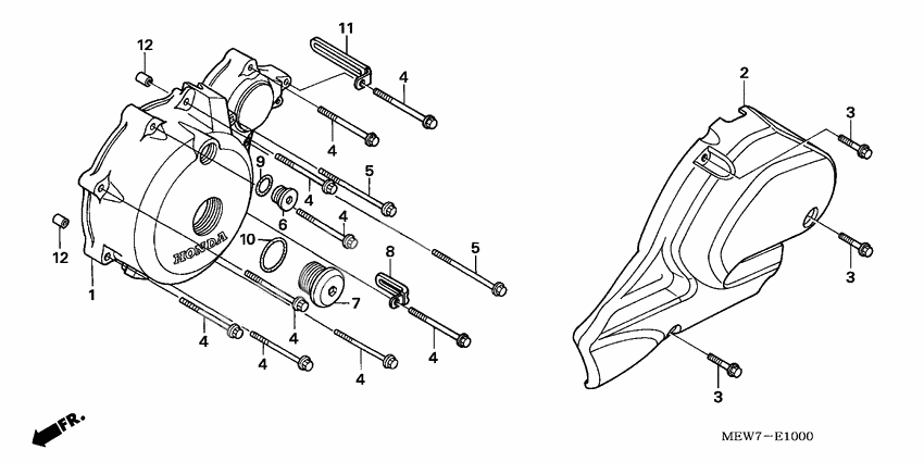 Left crankcase cover