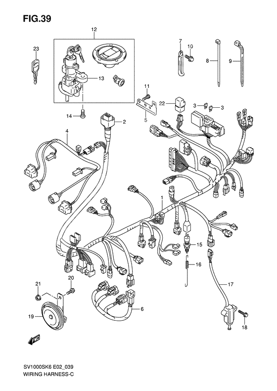 Wiring harness              

                  Sv1000s/s1/s2